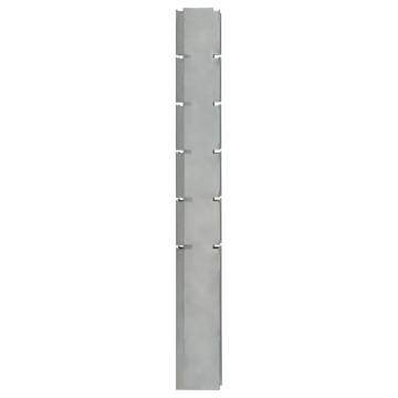 30 pcs Galvanised Steel Garden Fence Posts - 160 cm Silver