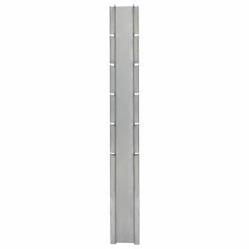 30 pcs Galvanised Steel Garden Fence Posts - 160 cm Silver