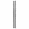 30 pcs Galvanised Steel Garden Fence Posts - 160 cm Silver