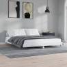 High Gloss White Bed Frame 150x200 cm | King Size | Hipomarket