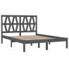 Grey Solid Wood Pine Bed Frame 150x200 cm King Size