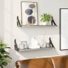 Wall Shelves 2 pcs Grey Sonoma 60x15x15.5 cm Colour grey sonoma Size 60 x 15 x 15.5 cm Quantity in Package 2 Number of Pieces 1 