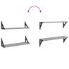 Wall Shelves 2 pcs Grey Sonoma - Stylish & Practical Storage