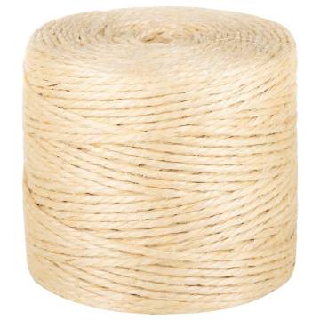 Rope 100% Sisal 4 mm 100 m - Durable & Versatile