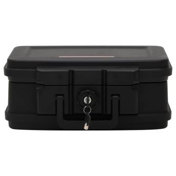 Safe Box Black 38x32.5x16.5 cm - Fireproof & Waterproof Security