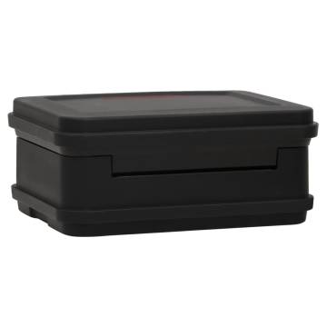 Safe Box Black 38x32.5x16.5 cm - Fireproof & Waterproof Security