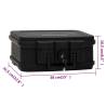 Safe Box Black 38x32.5x16.5 cm - Fireproof & Waterproof Security