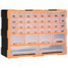 Multi-drawer Organiser with 40 Drawers 52x16x37.5 cm Colour orange and black Size 38 drawers Quantity in Package 1 Amount 