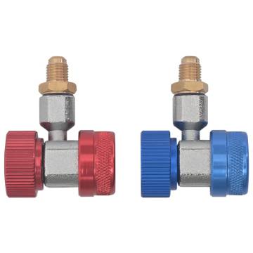 2x Refrigerator Quick Coupler Adapters for R134A Systems