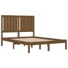 Bed Frame Honey Brown Solid Wood Pine 120x200 cm - Hipo Market