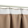 Taupe Blackout Curtains with Hooks - 2 pcs | Hipomarket