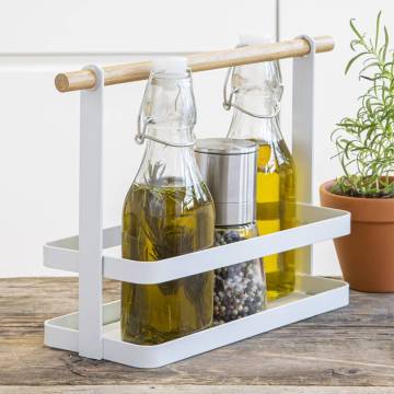 HI Kitchen Rack 30x10x20 cm White - Stylish & Functional