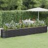 Garden Raised Bed Powder-coated Steel 440x80x68 cm Anthracite Colour anthracite Size 440 x 80 x 68 cm Quantity in Package 1 