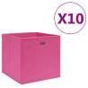 Storage Boxes 10 pcs Non-woven Fabric 28x28x28 cm Pink Colour pink Quantity in Package 10 Number of 1 