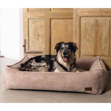 Designed by Lotte Ribbed Dog Basket - Pink 80x70x22 cm