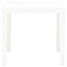 Garden Table White 78x78 cm - Durable Plastic Design