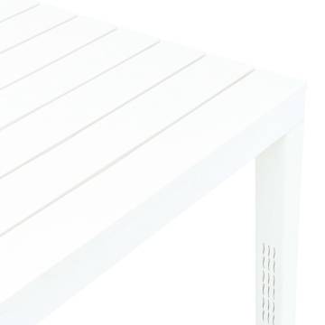 Garden Table White 78x78 cm - Durable Plastic Design