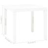 Garden Table White 78x78 cm - Durable Plastic Design