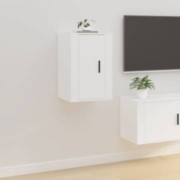 Wall Mounted TV Cabinet White - Stylish & Space-Saving Design