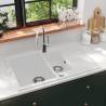 Granite Kitchen Sink Double Basins White Colour white 