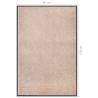 Doormat Beige 80x120 cm - Stylish & Functional Entryway Mat