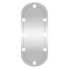 Wall Mirror with LED Lights - 30x70 cm Oval Design