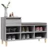 Shoe Cabinet Grey Sonoma - Stylish Storage Solution