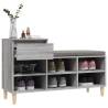 Shoe Cabinet Grey Sonoma - Stylish Storage Solution