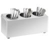 Stainless Steel Cutlery Holder - 3 Grids | HipoMarket