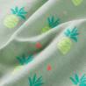 Stylish Kids' Dress Old Mint with Pineapple Print | HipoMarket