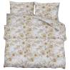 Elegant White & Brown Duvet Cover Set | 225x220 cm Cotton