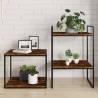 Wall Shelves 4 pcs Smoked Oak - Stylish Storage Solution