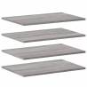 Wall Shelves 4 pcs Grey Sonoma - Stylish & Durable Storage Solution