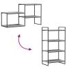 Wall Shelves 4 pcs Grey Sonoma - Stylish & Durable Storage Solution