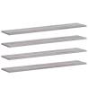 Wall Shelves 4 pcs Grey Sonoma - Engineered Wood Storage Solution