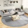 Shaggy Rug PAMPLONA High Pile Modern Grey Ø 280 cm Colour grey Size Ø 280 cm 