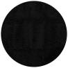 Shaggy Rug PAMPLONA High Pile Modern Black Ø 240 cm