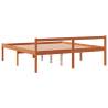 Bed Frame Wax Brown 160x200 cm - Solid Pine Wood | HipoMarket