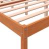 Bed Frame Wax Brown 160x200 cm - Solid Pine Wood | HipoMarket