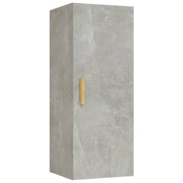 Wall Cabinet Concrete Grey 34.5x34x90 cm - Hipomarket