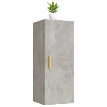 Wall Cabinet Concrete Grey 34.5x34x90 cm - Hipomarket