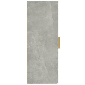 Wall Cabinet Concrete Grey 34.5x34x90 cm - Hipomarket