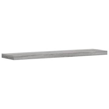 Wall Shelves 4 pcs Grey Sonoma - Durable Engineered Wood