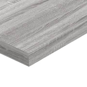 Wall Shelves 4 pcs Grey Sonoma - Durable Engineered Wood