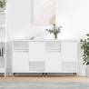 Sideboards 2 pcs White Engineered Wood Colour white Quantity in Package 2 