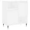 Stylish 2 pcs White Engineered Wood Sideboards - HipoMarket