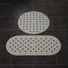 RIDDER Non-Slip Bath Mat - Action Grey for Safe Showers