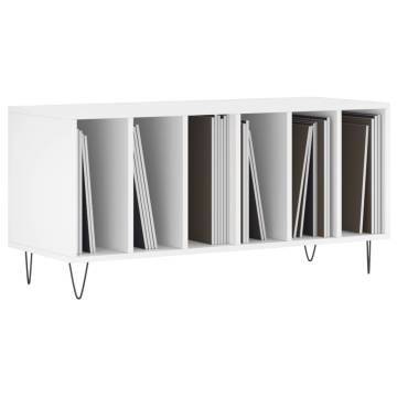 Record Cabinet White - Stylish Vinyl Storage | HipoMarket UK