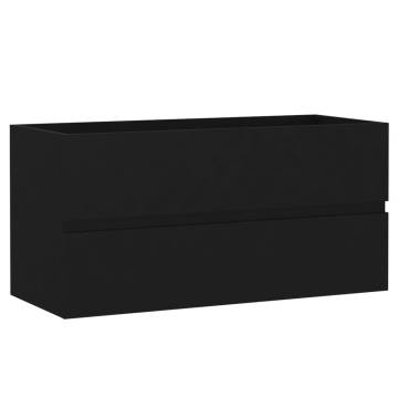 Sink Cabinet Black 90x38.5x45 cm - Stylish Storage Solution