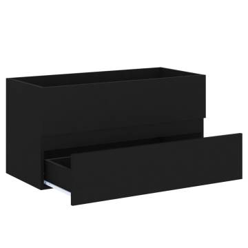 Sink Cabinet Black 90x38.5x45 cm - Stylish Storage Solution